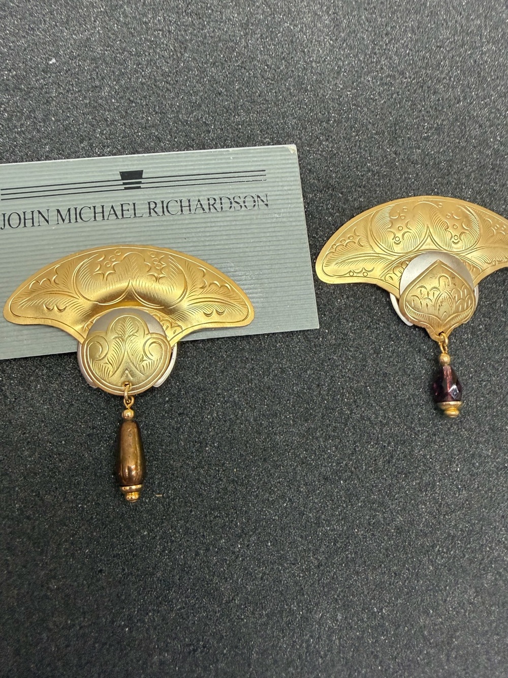 Vintage John Michael Richardson Brooch Set of 2